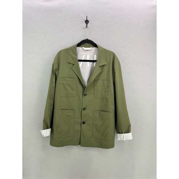 Selected Homme Mens Green Organic Cotton Blend Holdo Hybrid Blazer Jacket 44R - Picture 15 of 15
